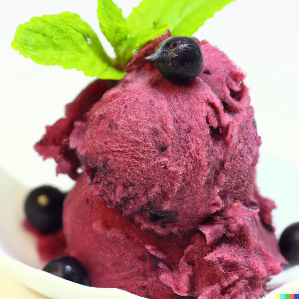 Borůvkový sorbet