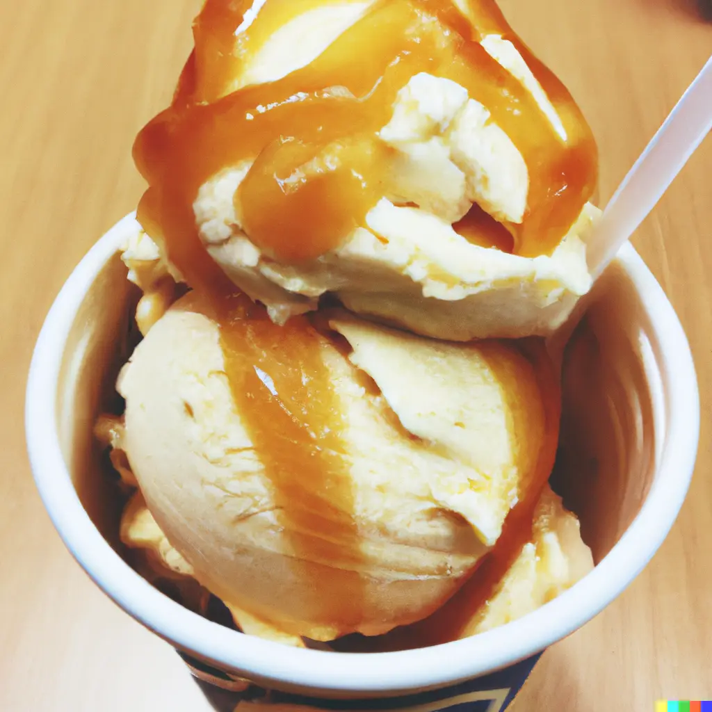 Karamelová zmrzlina